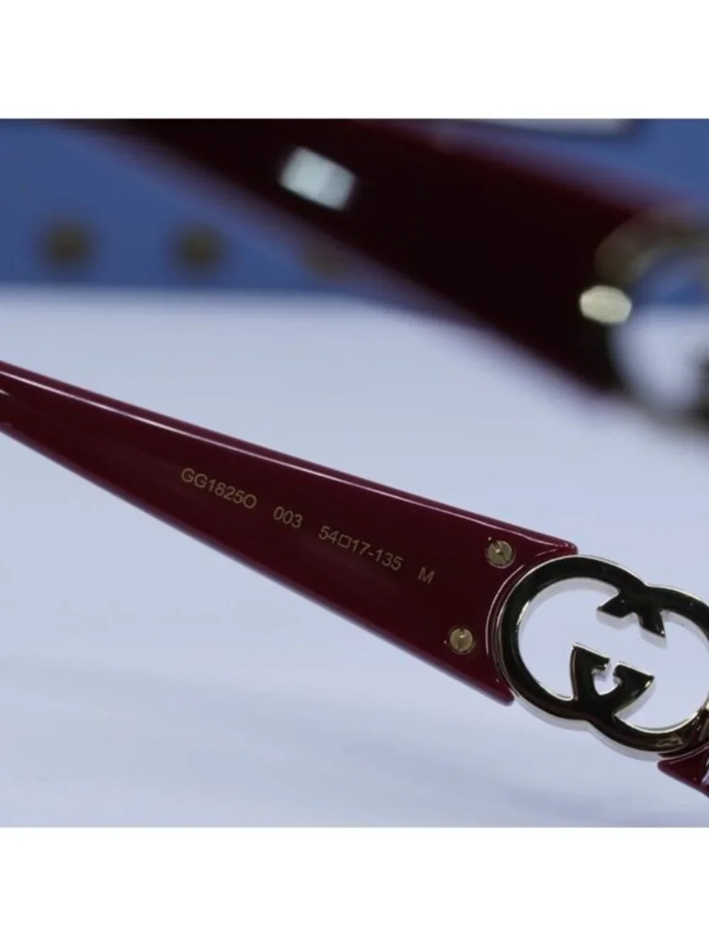 Gucci GG1825O 003 Cat Eye Eyeglasses - Bordeaux 54mm